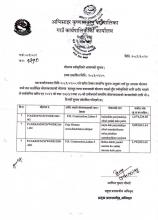 बोलपत्र स्वीकृति आशय पत्र सम्बन्धी सूचना । 